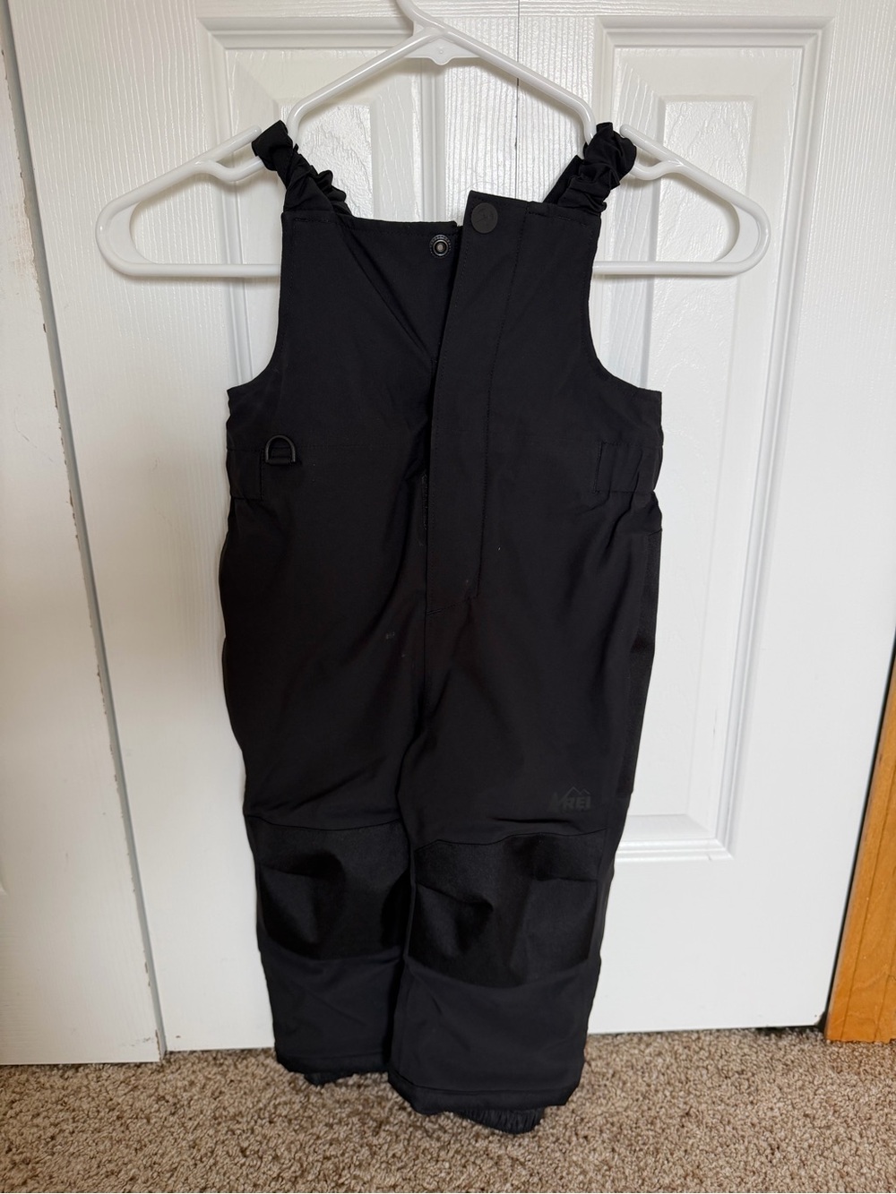 REI Black Kids Snow Bib One-Piece